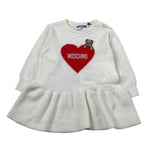 Moschino Abito Manica Lunga tinta unita Panna per Neonata MAV0CT PANNA MOSCHINO 