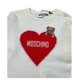 Moschino Abito Manica Lunga tinta unita Panna per Neonata MAV0CT PANNA MOSCHINO 