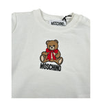 Moschino Abito Felpa Girocollo tinta unita Manica Lunga Panna per Neonata MBV0BK PANNA MOSCHINO 