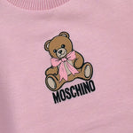 Moschino Abito tinta unita con Stampa Rosa per Neonata MBV0KB ROSA MOSCHINO 