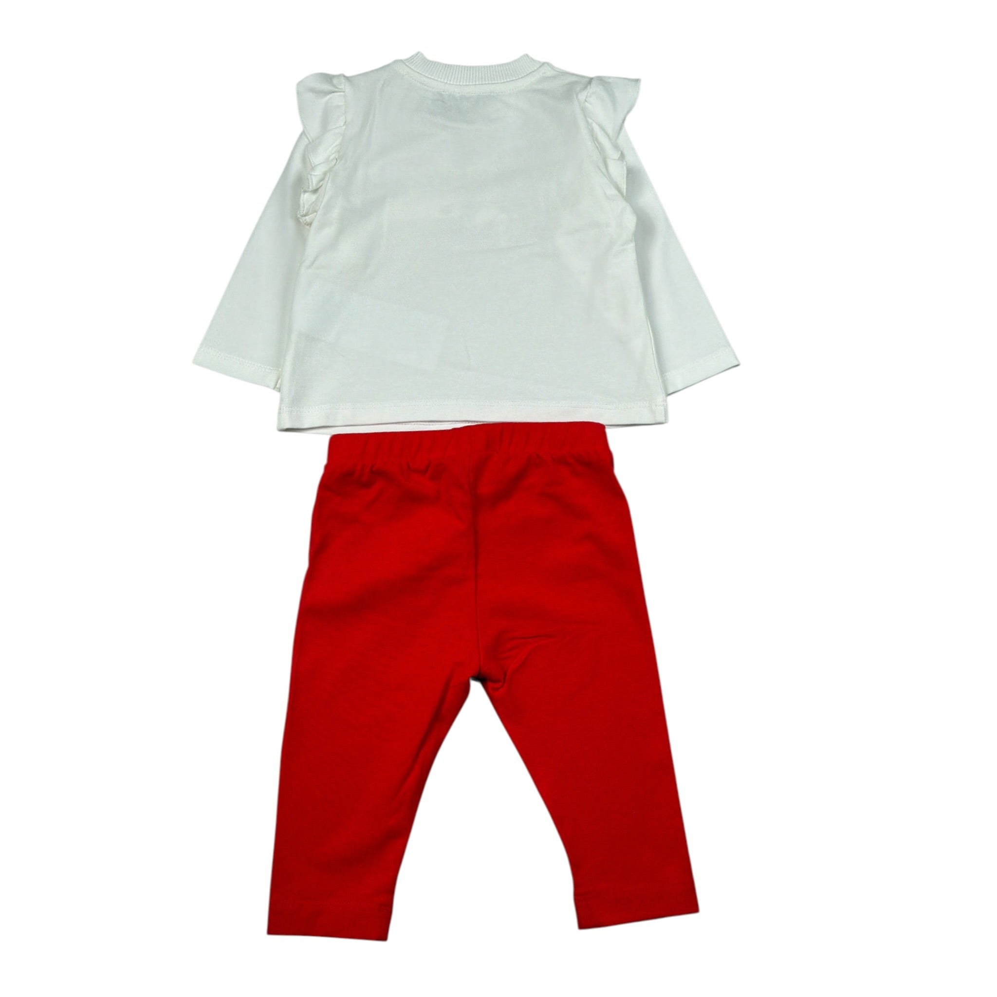 Moschino Completo 2 Pezzi Shirt-Leggins Bianco/Rosso per Neonata MCK01X BIANCO/ROSSO MOSCHINO 