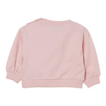 Moschino Felpa Chiusa Girocollo tinta unita con Stampa Rosa per Neonata MDF033 ROSA MOSCHINO 