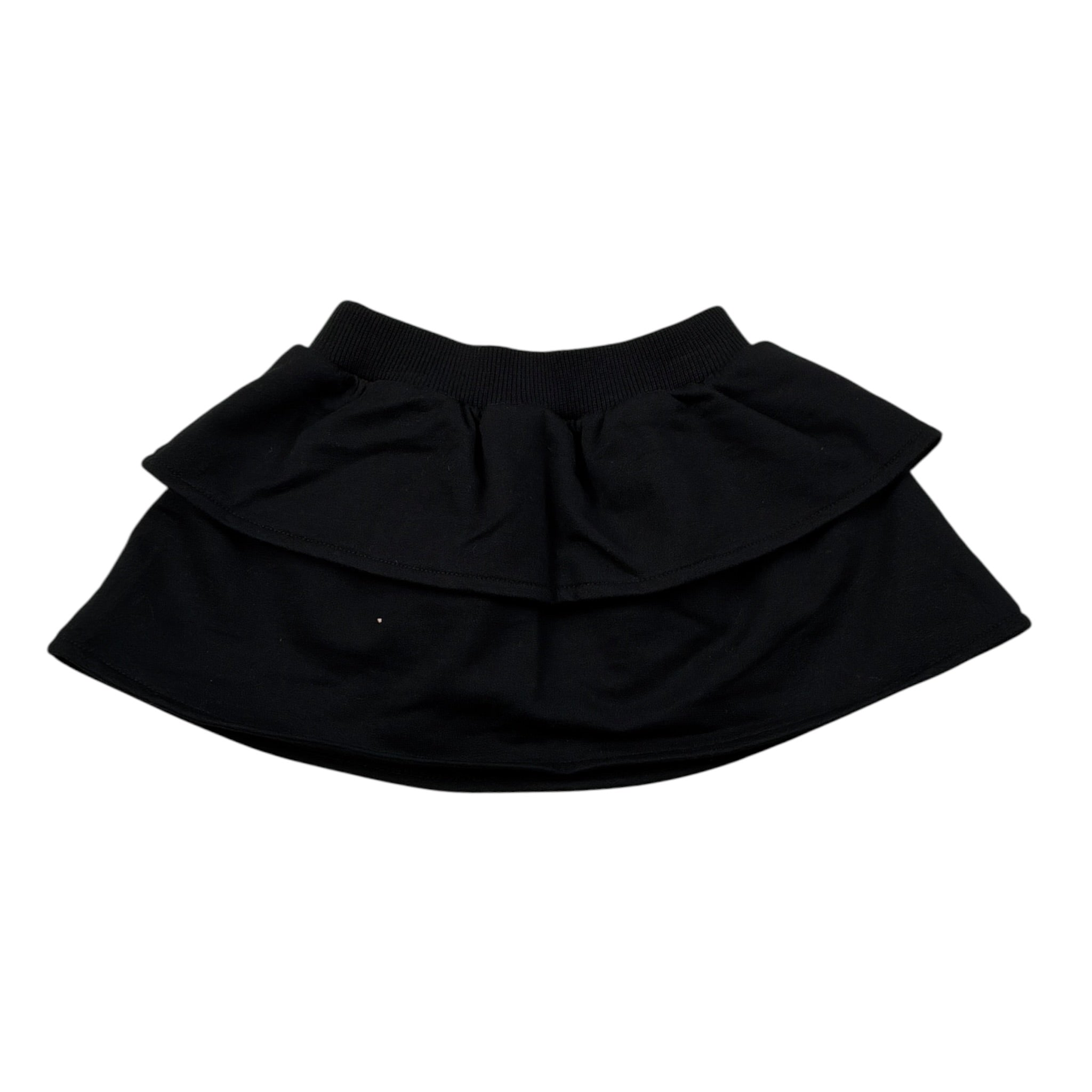 Moschino Gonna tinta unita con Logo E Balza Nero per Neonata MDJ01Q NERO MOSCHINO 