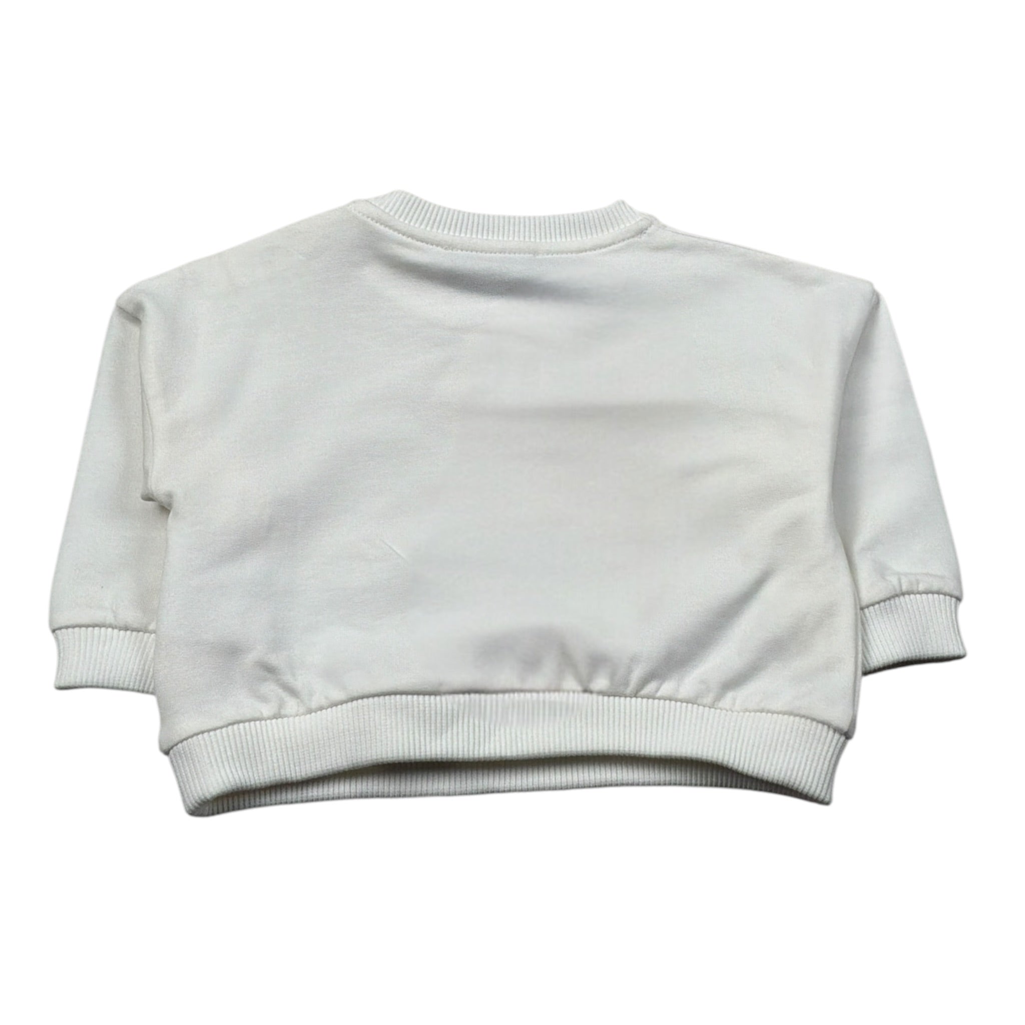 Moschino Completo 2 Pezzi Felpa-Pantalone Bianco per Neonata MDK03G BIANCO MOSCHINO 