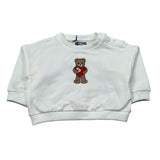 Moschino Completo 2 Pezzi Felpa-Pantalone Bianco per Neonata MDK03G BIANCO MOSCHINO 
