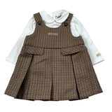 Moschino Completo 2 Pezzi Shirt-Salopette Marrone per Neonata MDK03N MARRONE MOSCHINO 