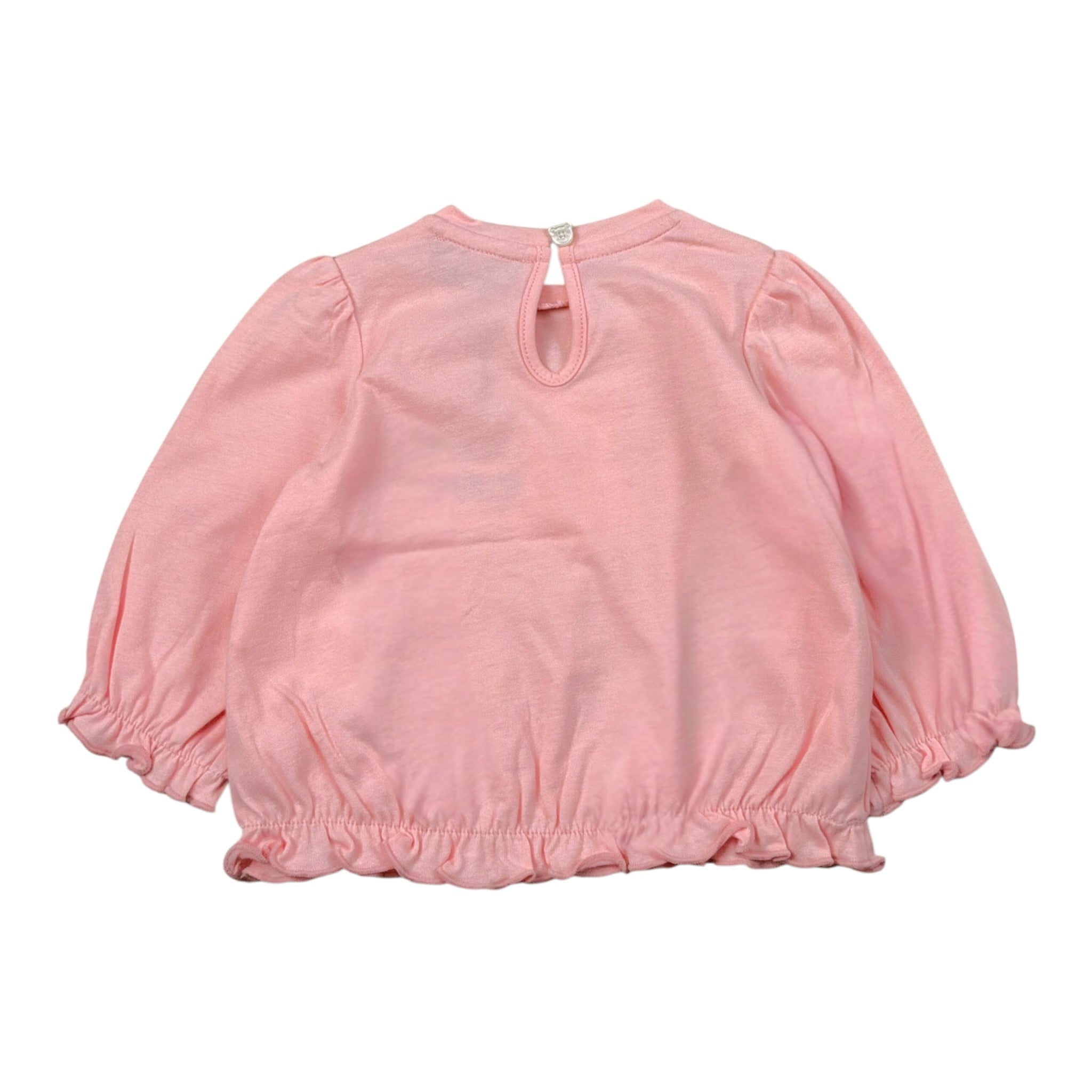 Moschino Shirt tinta unita con Stampa Rosa per Neonata MDO00W ROSA MOSCHINO 