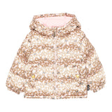 Moschino Giubbino tinta unita con Cappuccio E Stampe Rosa per Neonata MDS02J ROSA MOSCHINO 