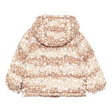 Moschino Giubbino tinta unita con Cappuccio E Stampe Rosa per Neonata MDS02J ROSA MOSCHINO 