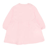 Moschino Abito Manica Lunga tinta unita con Stampa Rosa per Neonata MDV0CU ROSA MOSCHINO 