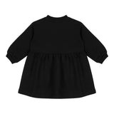 Moschino Abito Manica Lunga tinta unita con Stampa Nero per Neonata MDV0CUXX NERO MOSCHINO 