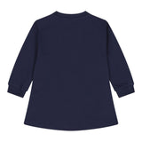 Moschino Abito Girocollo tinta unita con Logo Blu per Neonata MDV0CVX BLU MOSCHINO 