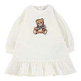 Moschino Abito Girocollo tinta unita Bianco per Neonata MDV0CW BIANCO MOSCHINO 
