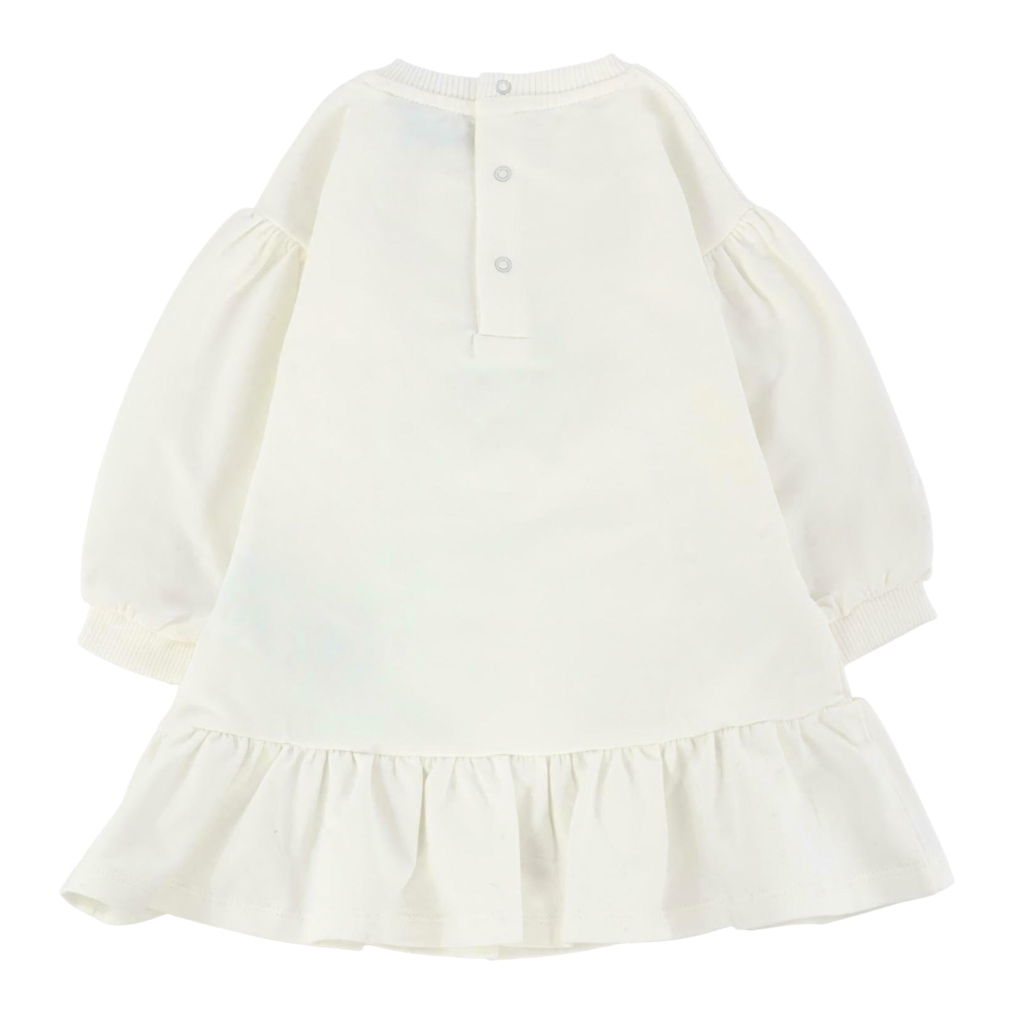 Moschino Abito Girocollo tinta unita Panna per Bambina MDV0CWJXX PANNA MOSCHINO 