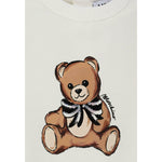 Moschino Abito Girocollo tinta unita Panna per Bambina MDV0CWJXX PANNA MOSCHINO 