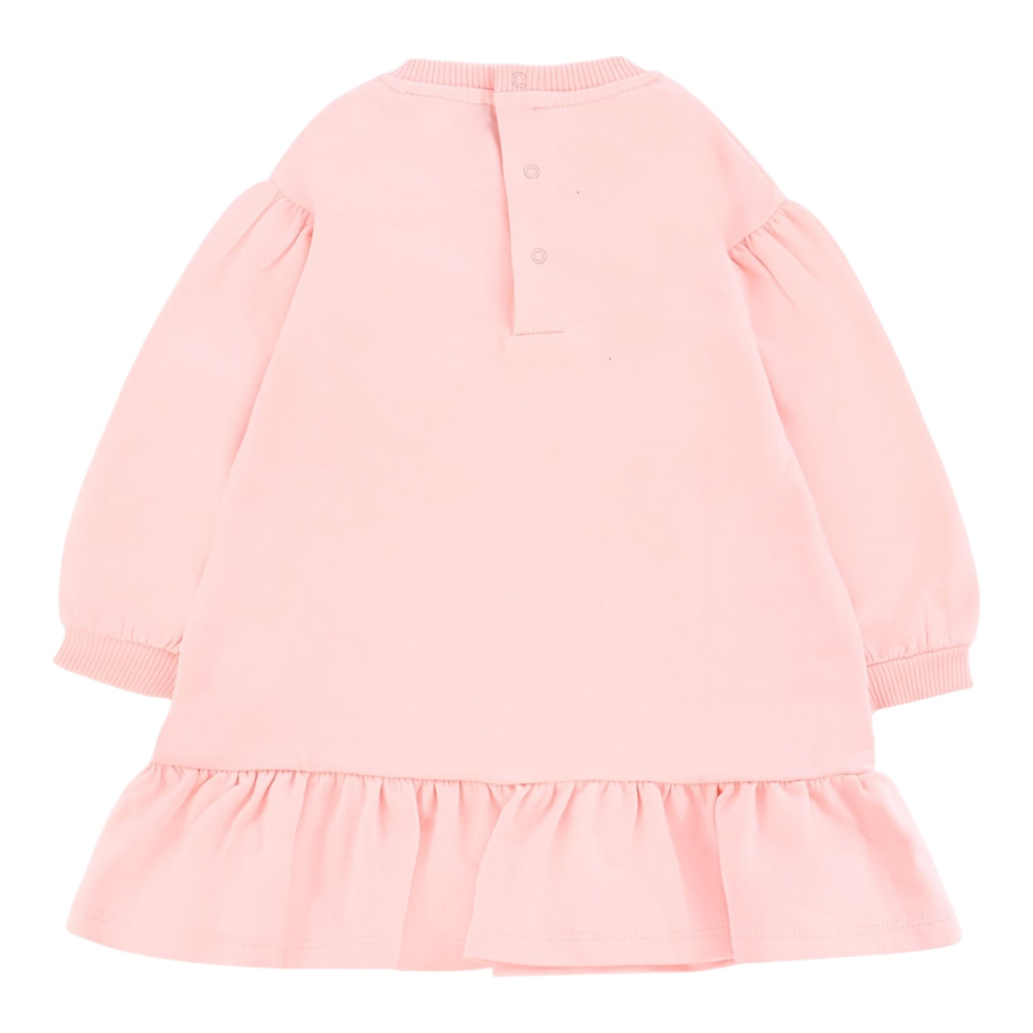 Moschino Abito Girocollo tinta unita Rosa per Neonata MDV0CWX ROSA MOSCHINO 