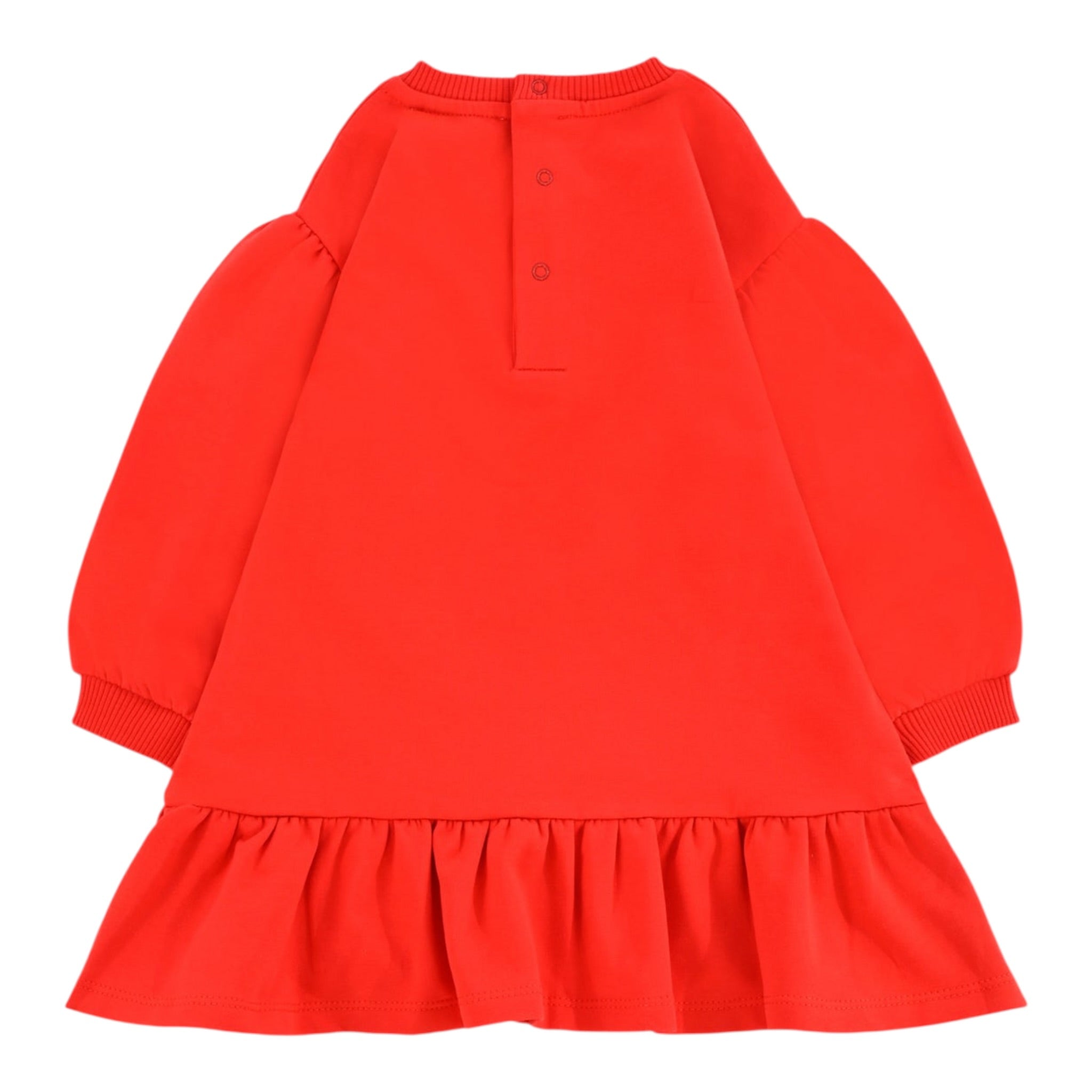 Moschino Abito Girocollo tinta unita Rosso per Neonata MDV0CWXX ROSSO MOSCHINO 