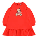 Moschino Abito Girocollo tinta unita Rosso per Neonata MDV0CWXX ROSSO MOSCHINO 