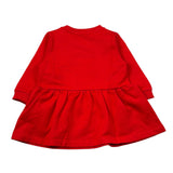 Moschino Abito Manica Lunga tinta unita con Logo Rosso per Neonata MDV0DO ROSSO MOSCHINO 