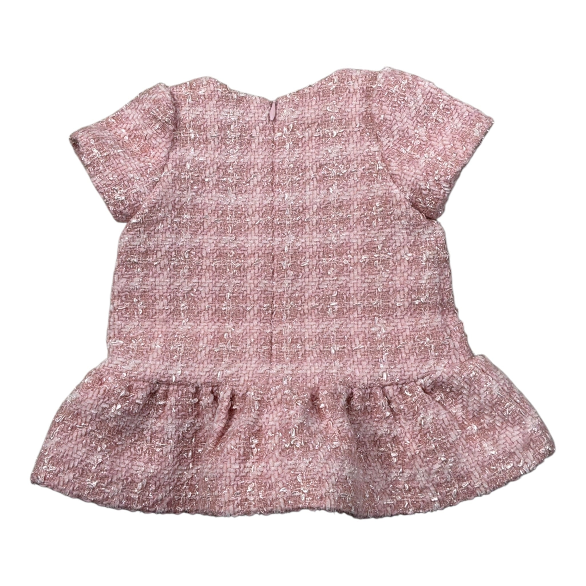 Moschino Abito tinta unita con Stampa Rosa per Neonata MDV0DV ROSA MOSCHINO 