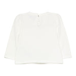 Moschino Shirt Girocollo tinta unita con Stampa Bianco per Bambina MEO001J BIANCO MOSCHINO 