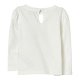Moschino Shirt Girocollo tinta unita con Stampa Bianco per Bambina MEO001JX BIANCO MOSCHINO 