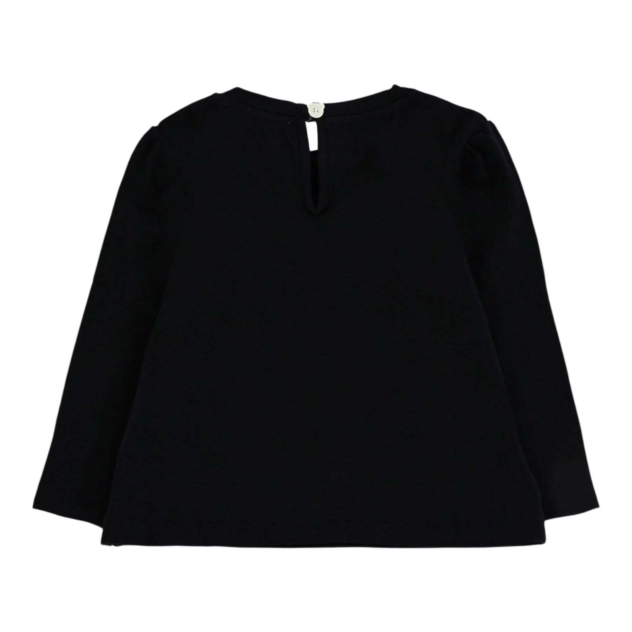 Moschino Shirt Girocollo tinta unita con Stampa Nero per Neonata MEO001XXXX NERO MOSCHINO 