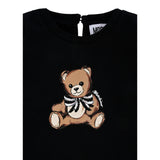Moschino Shirt Girocollo tinta unita con Stampa Nero per Neonata MEO001XXXX NERO MOSCHINO 