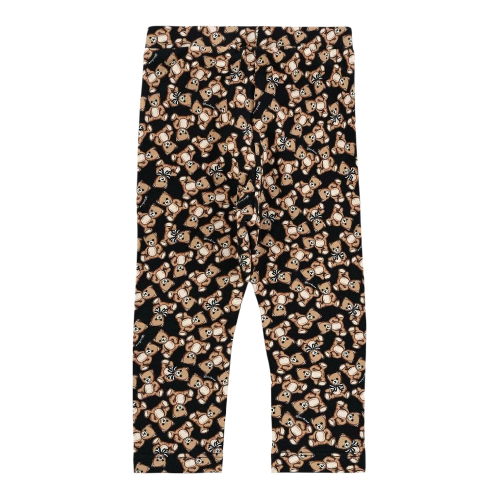 Moschino Leggins tinta unita con Loghi Nero per Neonata MHP032 NERO MOSCHINO 