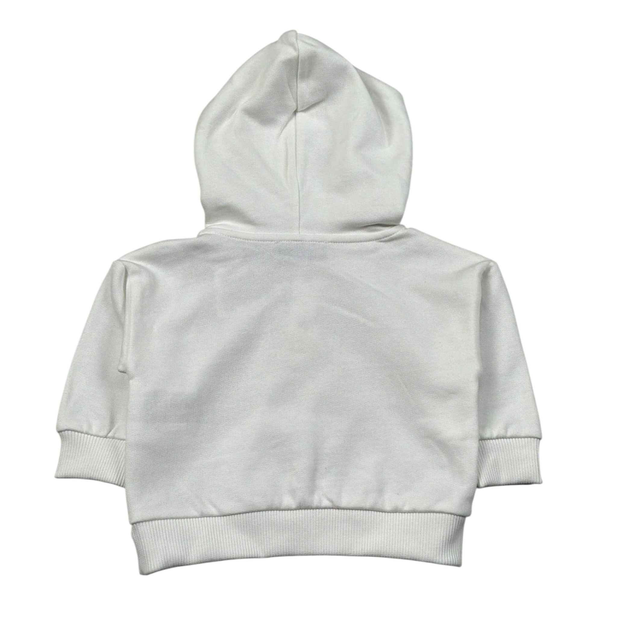 Moschino Felpa con Cappuccio tinta unita Panna per Neonato MMF05Z PANNA MOSCHINO 