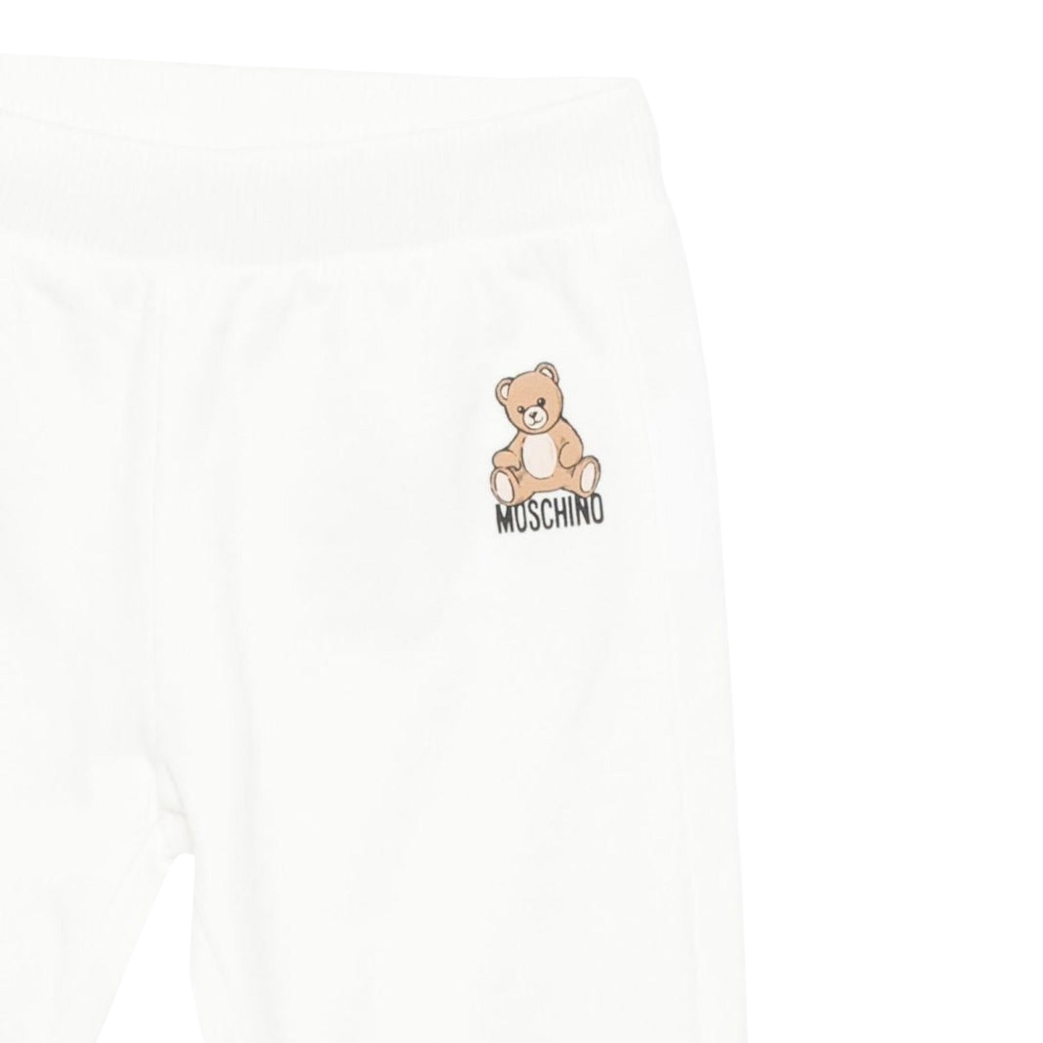 Moschino Completo 2 Pezzi Felpa-Pantalone tinta unita Panna per Bambino MMK05EJXX PANNA MOSCHINO 