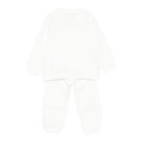 Moschino Completo 2 Pezzi Felpa-Pantalone tinta unita Panna per Neonato MMK05EXX PANNA MOSCHINO 