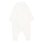 Moschino Tutina Manica Lunga tinta unita Bianco per Neonato MMY08C BIANCO MOSCHINO 