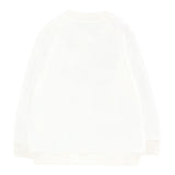 Moschino Felpa Chiusa Girocollo tinta unita con Stampa Panna per Neonato MNF060XX PANNA MOSCHINO 