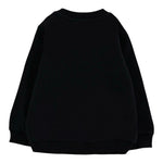 Moschino Felpa Chiusa Girocollo tinta unita con Stampa Nero per Neonato MNF060XXXXX NERO MOSCHINO 