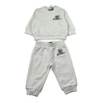 Moschino Completo 2 Pezzi Felpa-Pantalone tinta unita Bianco per Neonato MQK05E BIANCO MOSCHINO 
