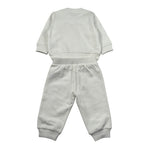 Moschino Completo 2 Pezzi Felpa-Pantalone tinta unita Bianco per Neonato MQK05E BIANCO MOSCHINO 