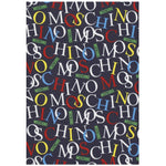 Moschino Felpa Chiusa Girocollo tinta unita con Stampe Blu per Bambino MUF060J BLU MOSCHINO 