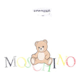 Moschino Felpa Chiusa Girocollo tinta unita con Stampa Bianco per Neonato MUF064 BIANCO MOSCHINO 