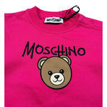 Moschino Felpa Chiusa Girocollo tinta unita Fuxia per Neonata MUF06H FUXIA MOSCHINO 