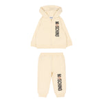 Moschino Completo 2Pz Felpa-Pantalone Beige per Neonato MUK05DM BEIGE MOSCHINO 
