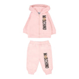Moschino Completo 2Pz Felpa-Pantalone Rosa per Neonata MUK05D ROSA MOSCHINO 