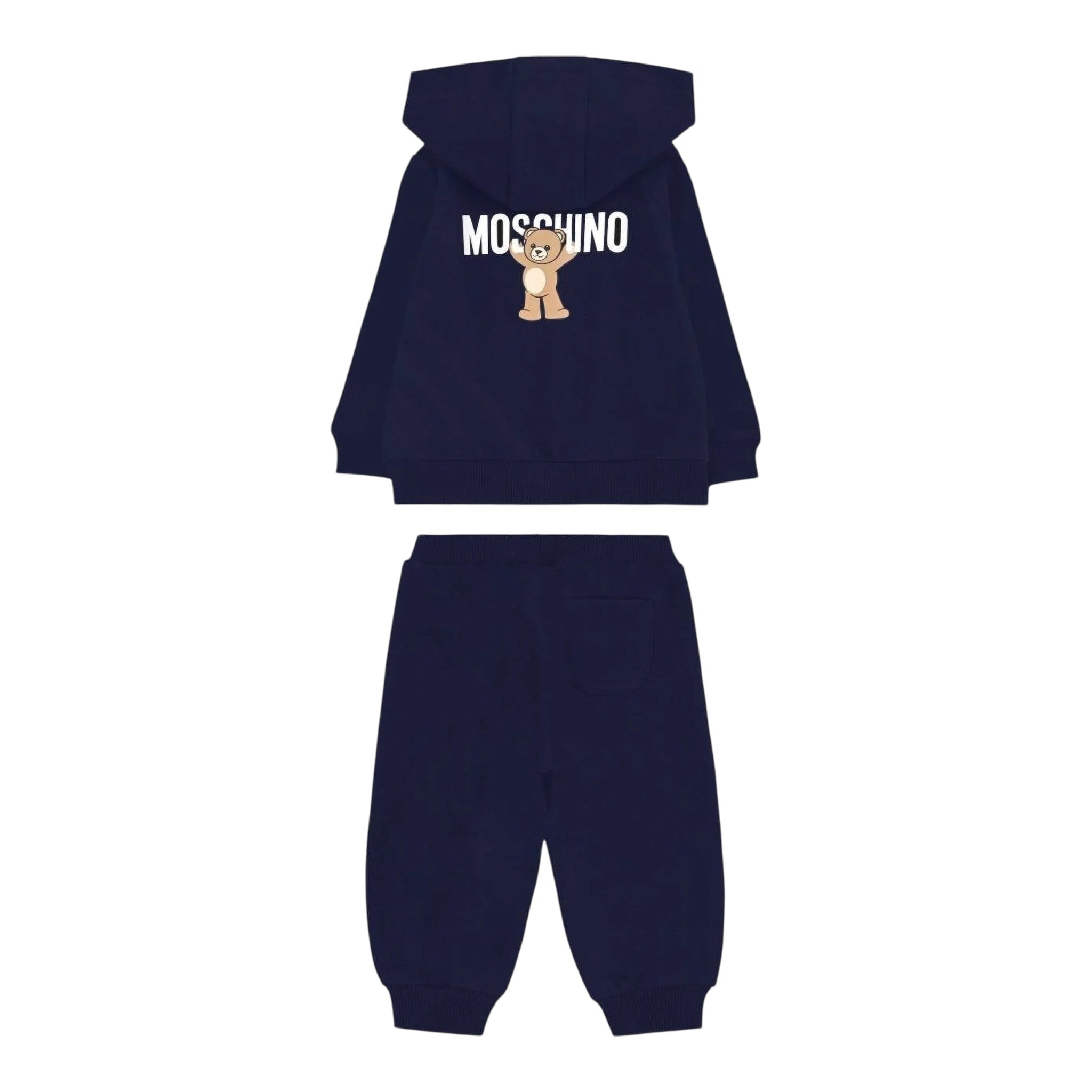 Moschino Completo 2 Pezzi Felpa-Pantalone tinta unita Blu per Bambino MUK05GOJ BLU MOSCHINO 
