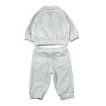 Moschino Completo 2 Pezzi Felpa-Pantalone tinta unita In Ciniglia Panna per Neonato MUK05O PANNA MOSCHINO 