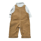 Moschino Completo 2 Pezzi Camicia.Salopette Cammello per Neonato MUK05Q CAMMELLO MOSCHINO 