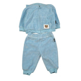 Moschino Completo 2Pz Felpa-Pantalone In Ciniglia Azzurro per Neonato MUK05R AZZURRO MOSCHINO 