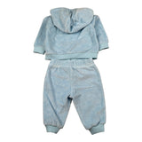 Moschino Completo 2Pz Felpa-Pantalone In Ciniglia Azzurro per Neonato MUK05R AZZURRO MOSCHINO 