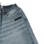 Moschino Jeans tinta unita con Elastico In Vita Azzurro per Bambino MUP05HJX AZZURRO MOSCHINO 