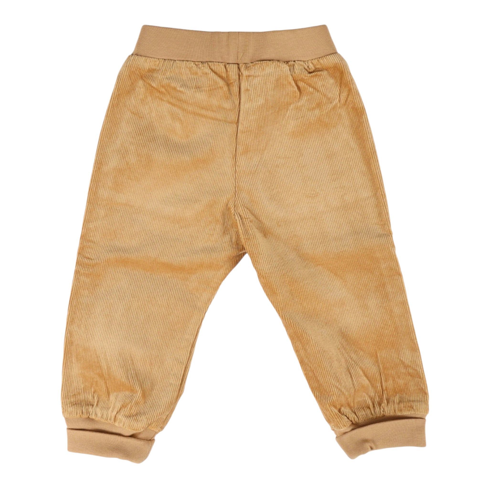 Moschino Pantalone tinta unita In Velluto Cammello per Neonato MUP05IX CAMMELLO MOSCHINO 