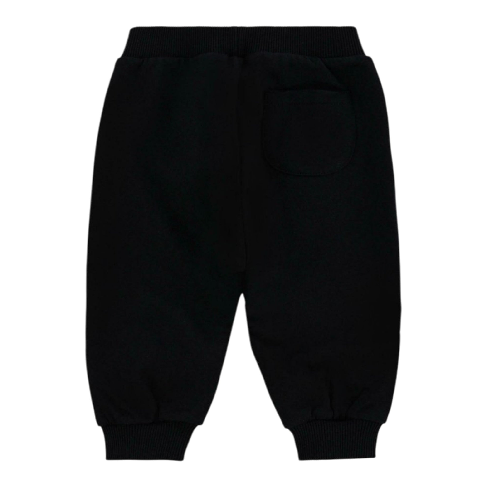 Moschino Pantalone Tuta tinta unita con Logo Nero per Neonato MUP05P NERO MOSCHINO 